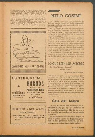 Lo que leen los actores : Del libro "Arena y Espuma" (Carlos Perelli)