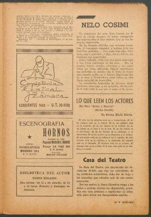 Lo que leen los actores : Del libro "Arena y Espuma" (Carlos Perelli)