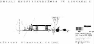 Lauchheim: Empfangsgebäude Ostansicht (Giebelseite)