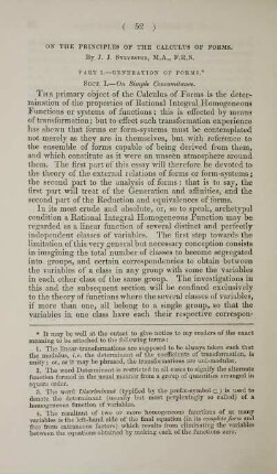 On the principles of the calculus of forms.