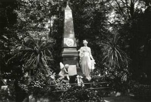 Leipzig, Grabmal von Franz Dominik Grassi : Leipzig. Alter Johannisfriedhof. Grassi-Denkmal, Stein, Walter