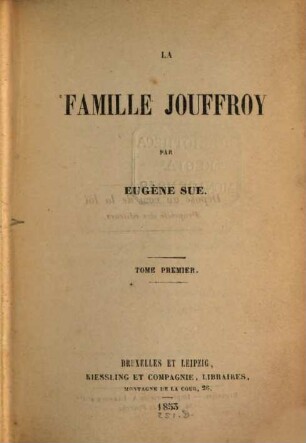 La famille Jouffroy. 1