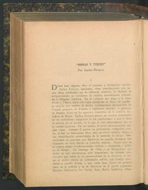 "Rosas y Thiers" por Carlos Pereyra