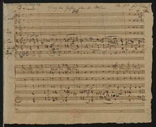 Gesang der Geister über den Wassern. Fragmente; T (4), B (4), strings; C-Dur; D 714; op.167