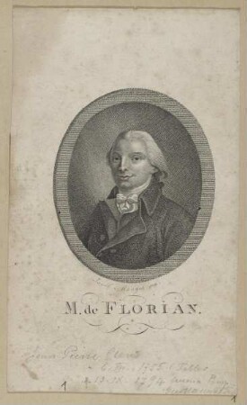 Bildnis des Jean-Pierre Claris de Florian