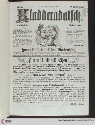 9: Kladderadatsch: Humoristisch-satyrisches Wochenblatt