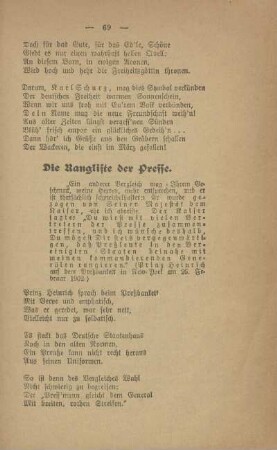 Die Rangliste der Presse