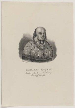 Bildnis des Clemens August Droste zu Vischering, Erzbischoff von Cöln