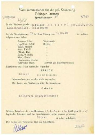 Bitzer, Gottlieb