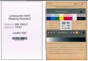 Entnazifizierung Karl Leufen, geb. 30.03.1909 (Geschaeftsfuehrer)