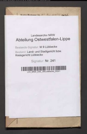 Erblasser: Beckemeyer, Johann Conrad: