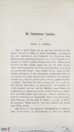 Die Staatsmänner Amerikas