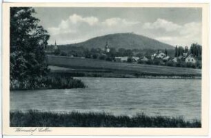 Wermsdorf. Blick auf Wermsdorf und den Collmberg