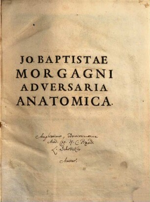 Adversaria Anatomica omnia