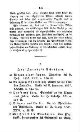 146-224 "Joel Jacoby's Schriften"