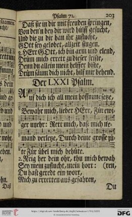 (Der LXXI. Psalm - Der LXXX. Psalm)