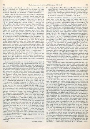218-219 [Rezension] Ebeling, Gerhard, Wort Gottes und Tradition