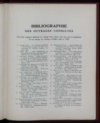 BIBLIOGRAPHIE DES OUVRAGES CONSULTÉS