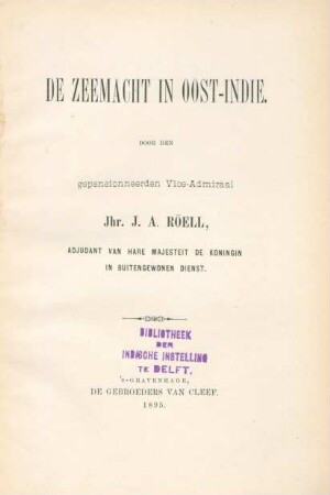De zeemacht in Oost-Indië
