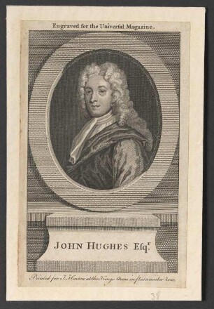 Porträt John Hughes (1677-1720)