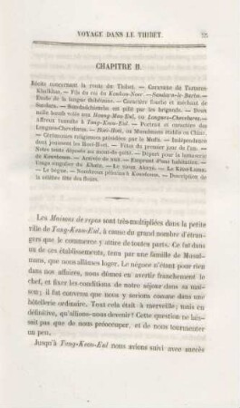 Chapitre II. Récits concernant la route du Thibet. - Caravane de ...