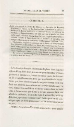 Chapitre II. Récits concernant la route du Thibet. - Caravane de ...