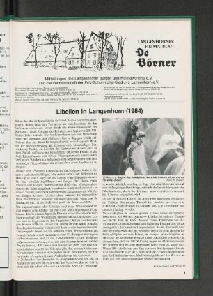 Libellen in Langenhorn (1984)