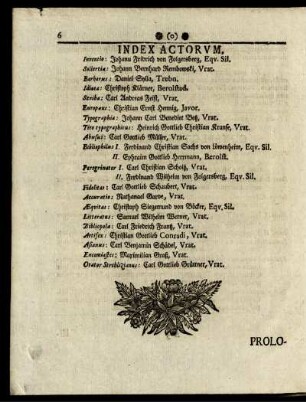 Index Actorum.