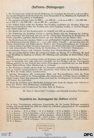 Auktionsbedingungen