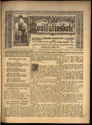 Erste Ausgabe vom Sonntag, den 31. März 1907.