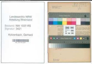 Entnazifizierung Gerhard Kolvenbach , geb. 24.07.1897 (Lehrer)