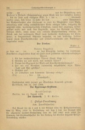 7. Polizeiverordnung