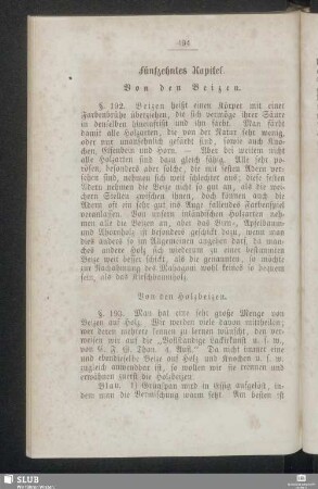 Fünfzehntes Kapitel. Von den Beizen
