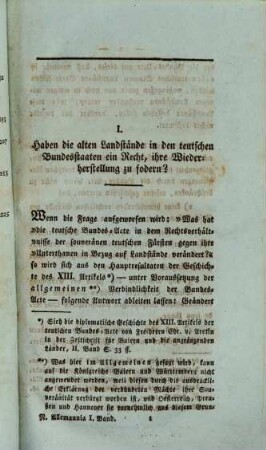 Neue Allemannia : für Recht u. Wahrheit, 1. 1816