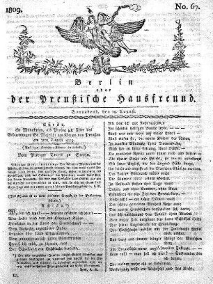 No. 67., 19. August 1809