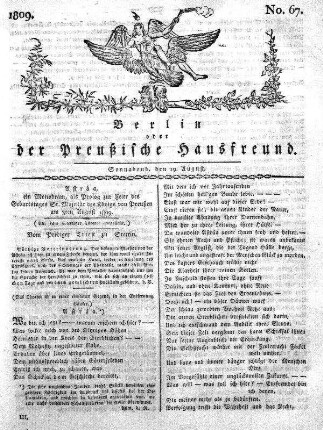 No. 67., 19. August 1809