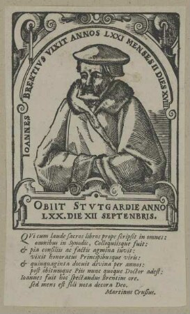 Bildnis des Johann Brenz