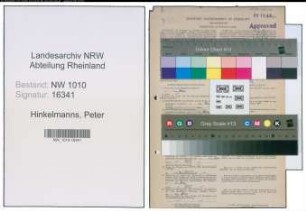 Entnazifizierung Peter Hinkelmanns , geb. 24.09.1919 (Weber)