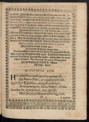 Epitaphium Eius.