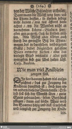 Wie man viel Knäblein zeuegn soll