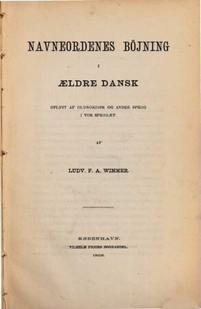 Bidrag til Dansk Sproghistorie, 1