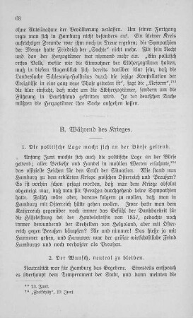 B. Während des Krieges.