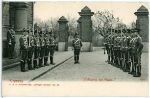Grimma. Königlich Sächsisches 2. Husaren-Regiment Königin Carola Nr. 19. Wachablösung