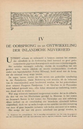 IV De oorsprong en de ontwikkeling der inlandsche nijverheid