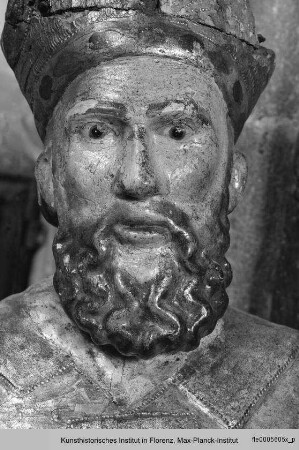 Die Heiligen Ambrosius und Johannes der Täufer : Ambrosius