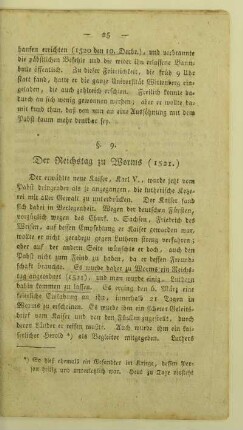 9. Der Reichstag zu Worms (1521.)
