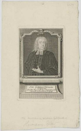 Bildnis des Joh. Gottfried Hermann