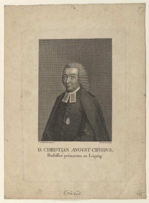 Bildnis des Christian August Crusius