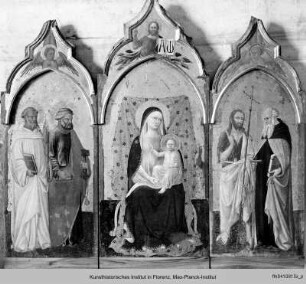 Madonna mit Kind umgeben von Heiligen