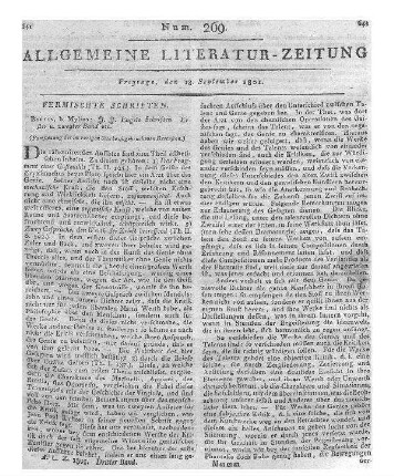 Engel, J. J.: Schriften etc. (Fortsetzung der im vorigen Stück abgebrochenen Recension.)